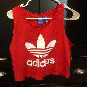 Adidas red tank NWOT